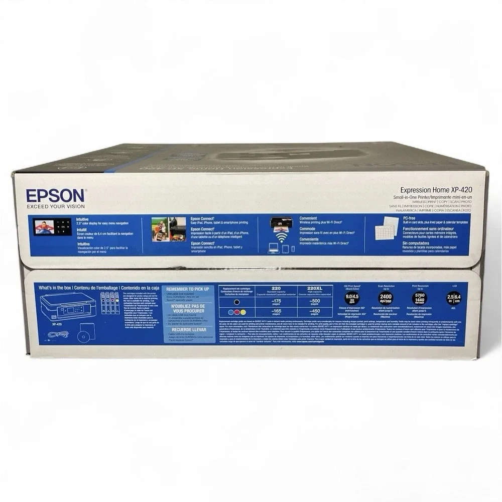 Brand New! Epson Expression Home XP-420 All-in-One Printer - Copy, Scan, Photo